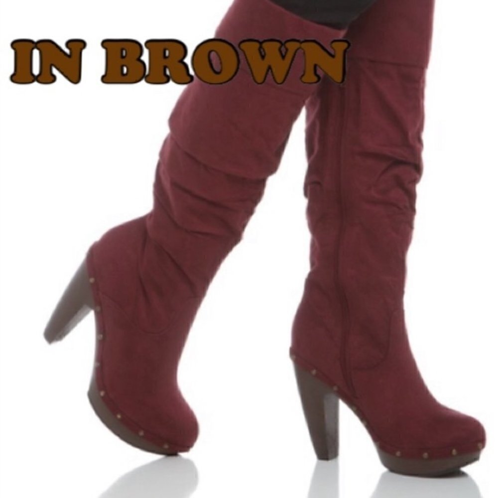 SHOE Dazzle Steady Heeled Boots Size : 7.5